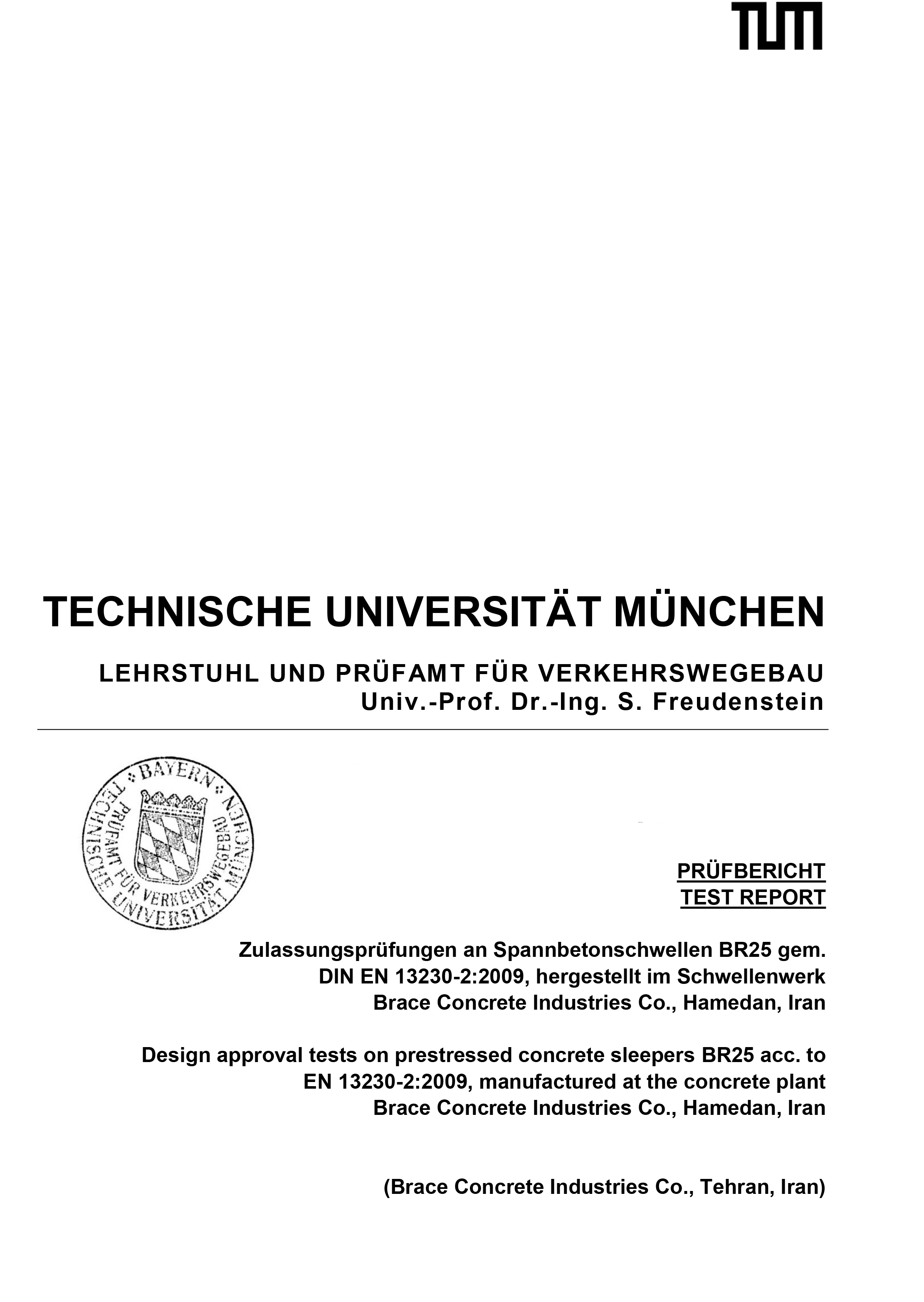 Certificate Of University of Munich – BR25